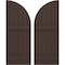 Ekena Millwork Americraft 6-Board (2 Batten) Wood Joined Board-n-Batten Shutters w/ Arch Top, ARW101BQ621X77TBH, PR ARW101BQ621X77TBH - alternate 1